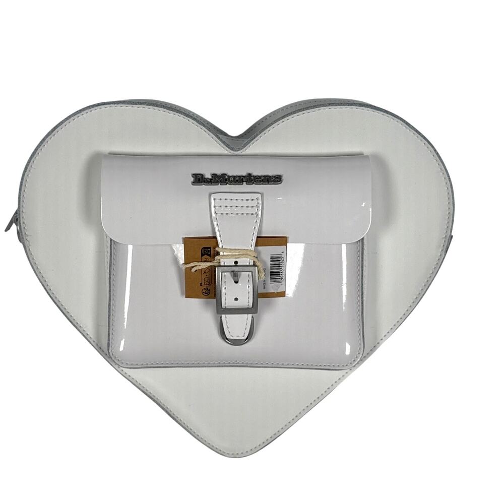 Dr Martens Heart Bag White Kiev Leather Backpack Crossbody NWT